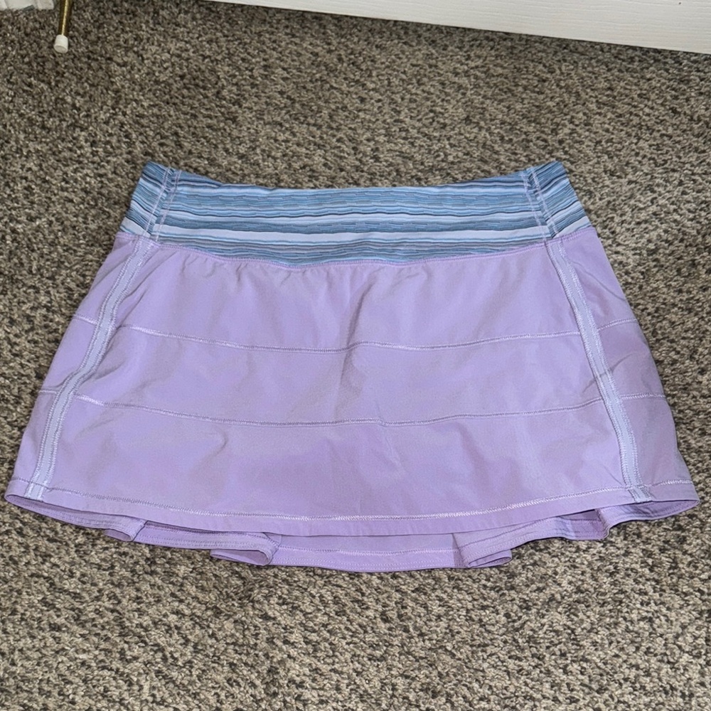 Lululemon Athletica Purple and Blue Skater Mini Skirt
